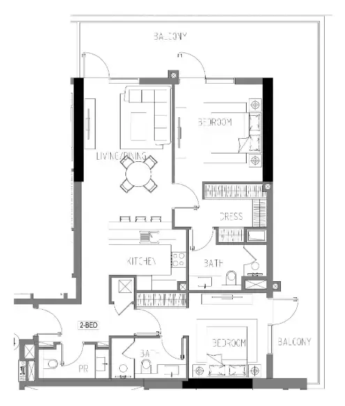 DAMAC Damac Riverside Views floor plan