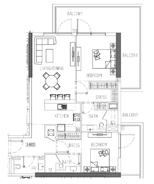 DAMAC Damac Riverside Views floor plan