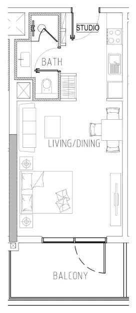 DAMAC Damac Riverside Views floor plan