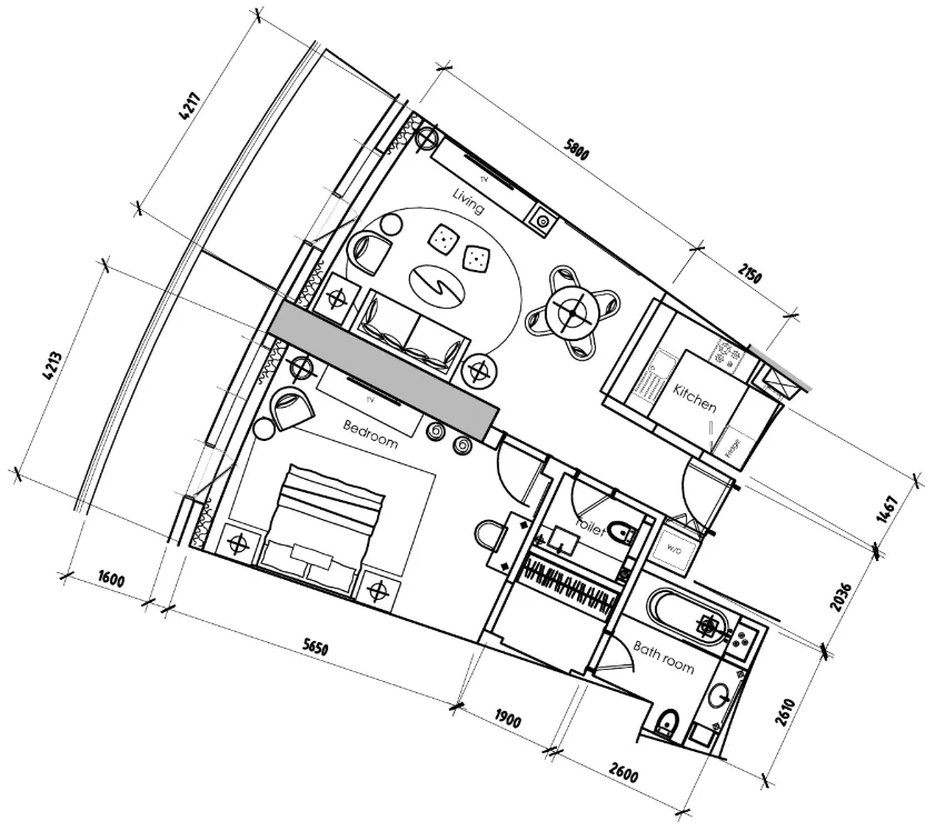 DAMAC Damac Towers by Paramount floor plan