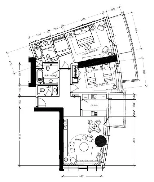 DAMAC Damac Towers by Paramount floor plan