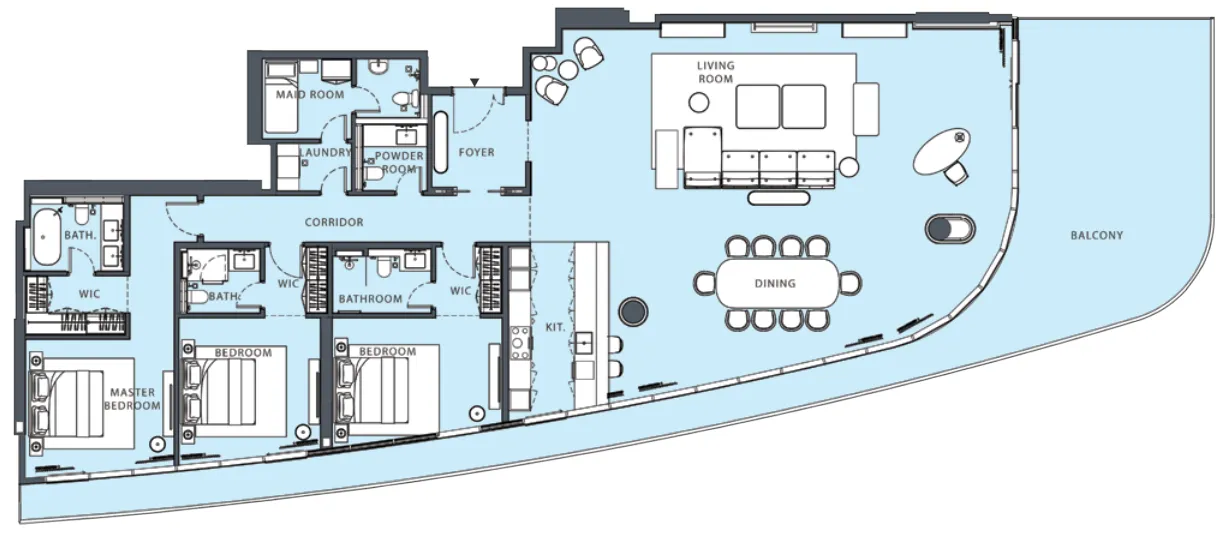 Dubai Investments Real Estate Danah Bay floor plan
