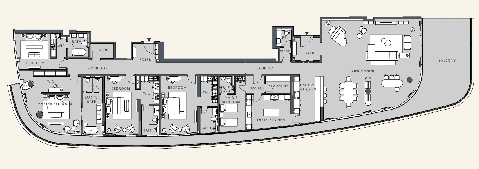Dubai Investments Real Estate Danah Bay floor plan