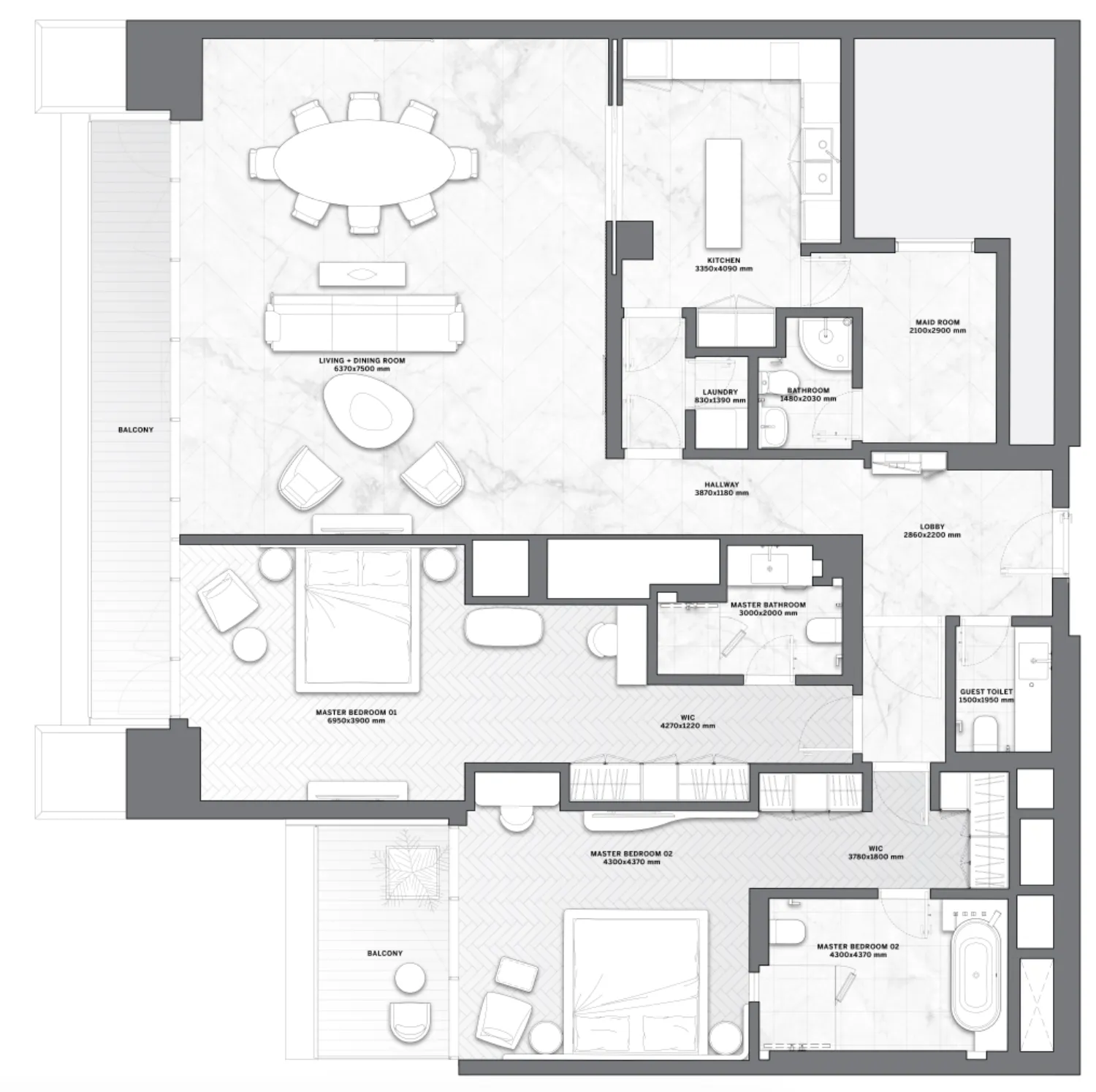 Dar Global DaVinci floor plan