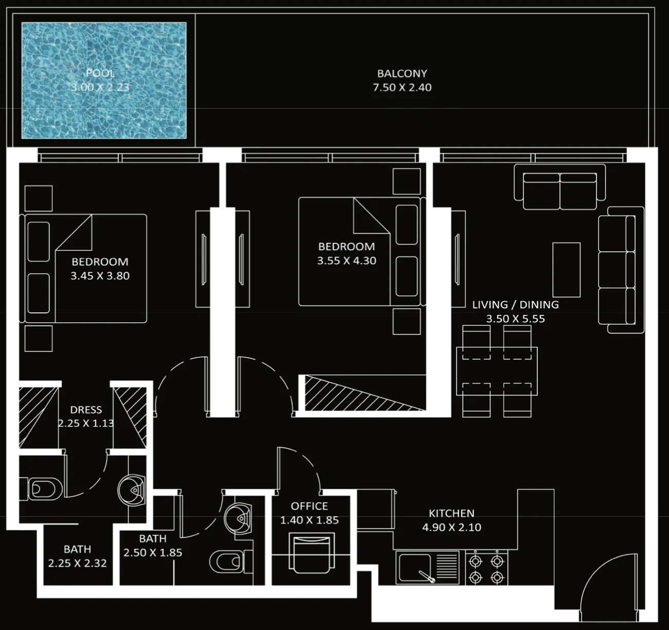 Danube Diamondz floor plan