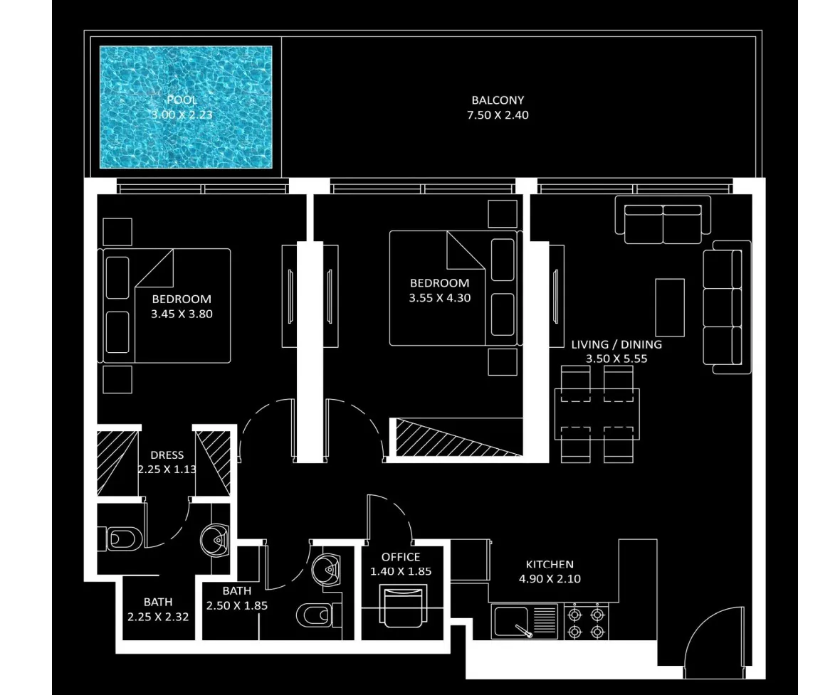 Danube Diamondz floor plan