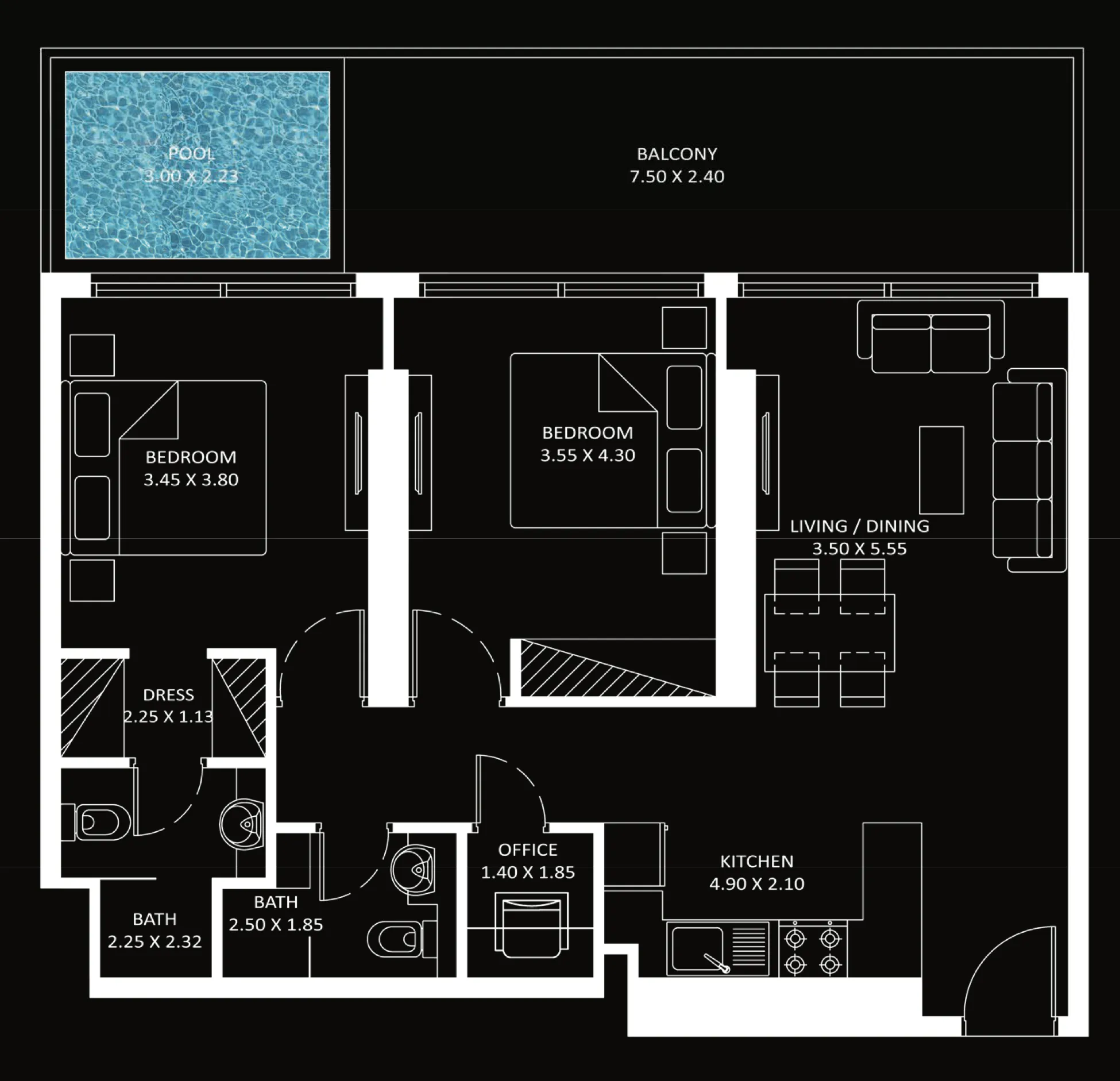 Danube Diamondz floor plan