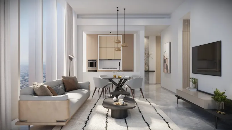 Interior at DIFC Heights Tower in DIFC (Dubai International Financial Center) Dubai