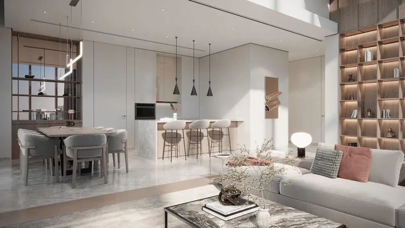 Interior at DIFC Heights Tower in DIFC (Dubai International Financial Center) Dubai