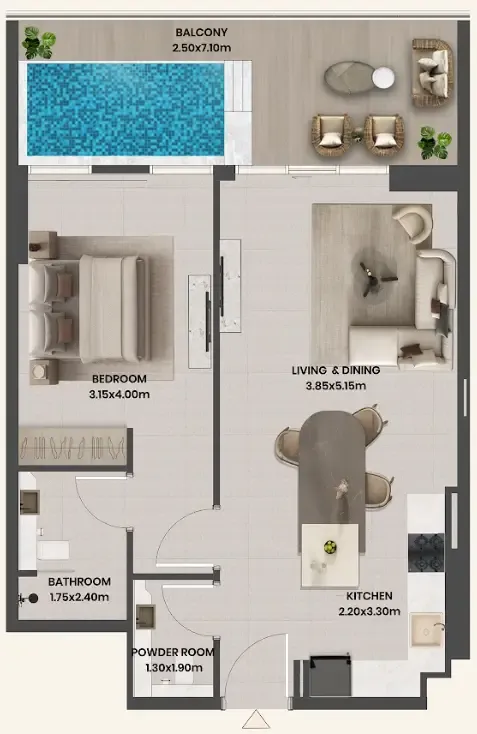 Takmeel Real Estate Development Divine Al Barari floor plan