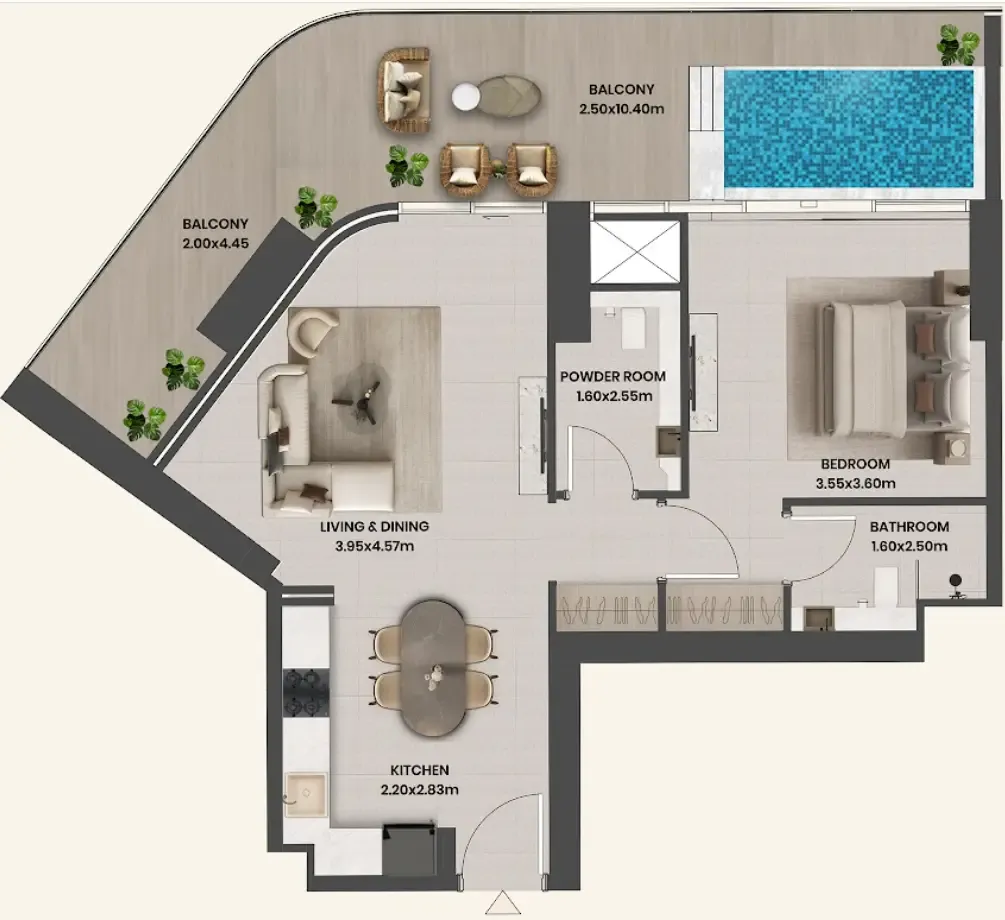 Takmeel Real Estate Development Divine Al Barari floor plan