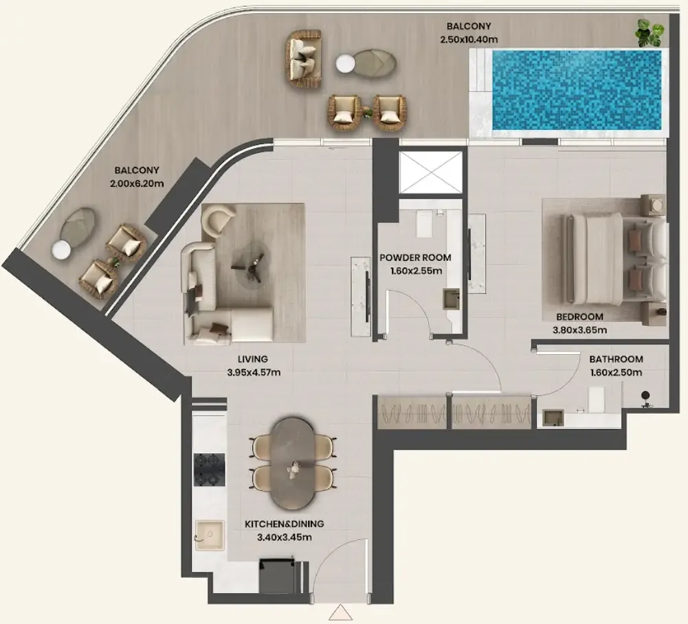 Takmeel Real Estate Development Divine Al Barari floor plan