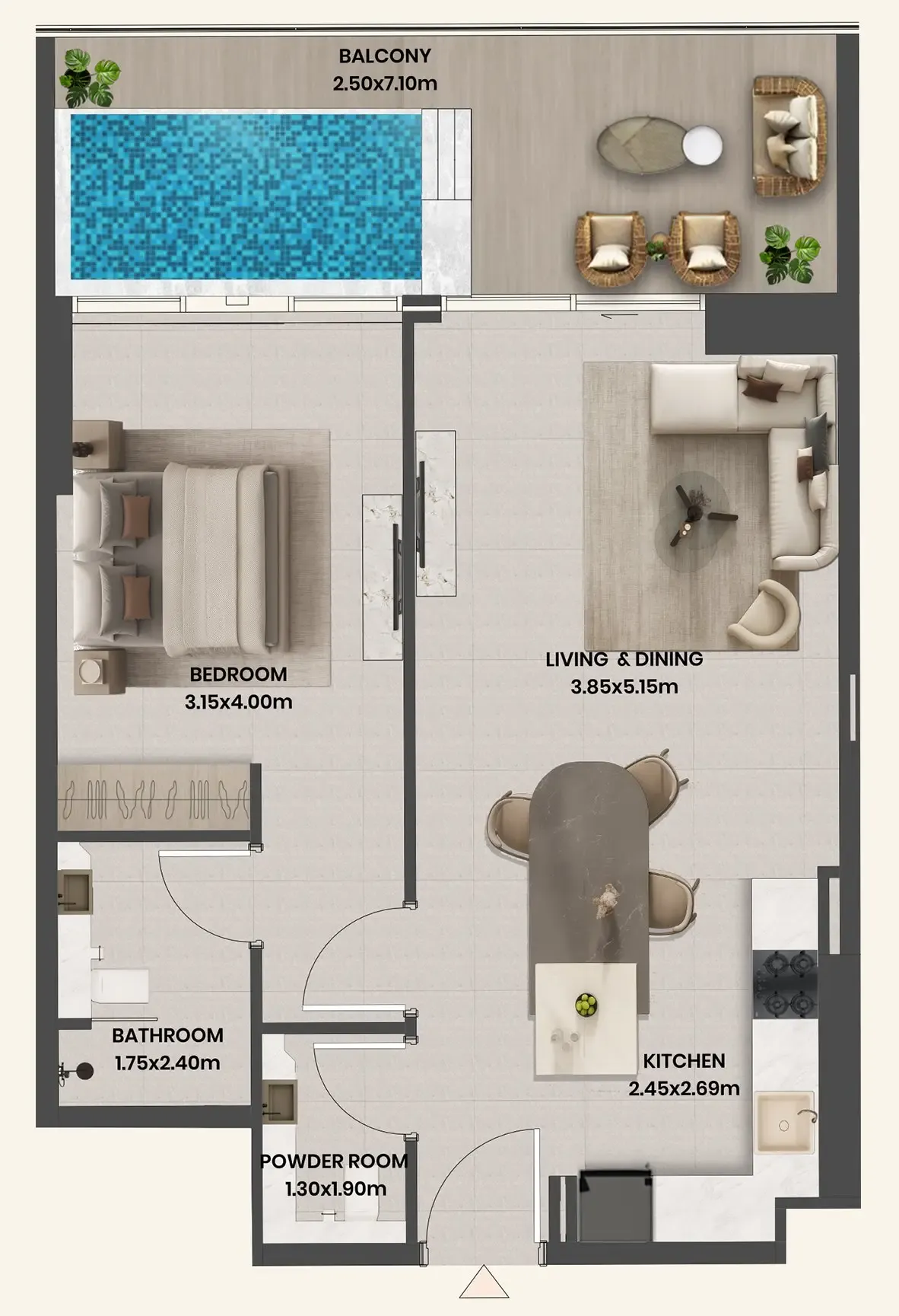Takmeel Real Estate Development Divine Al Barari floor plan