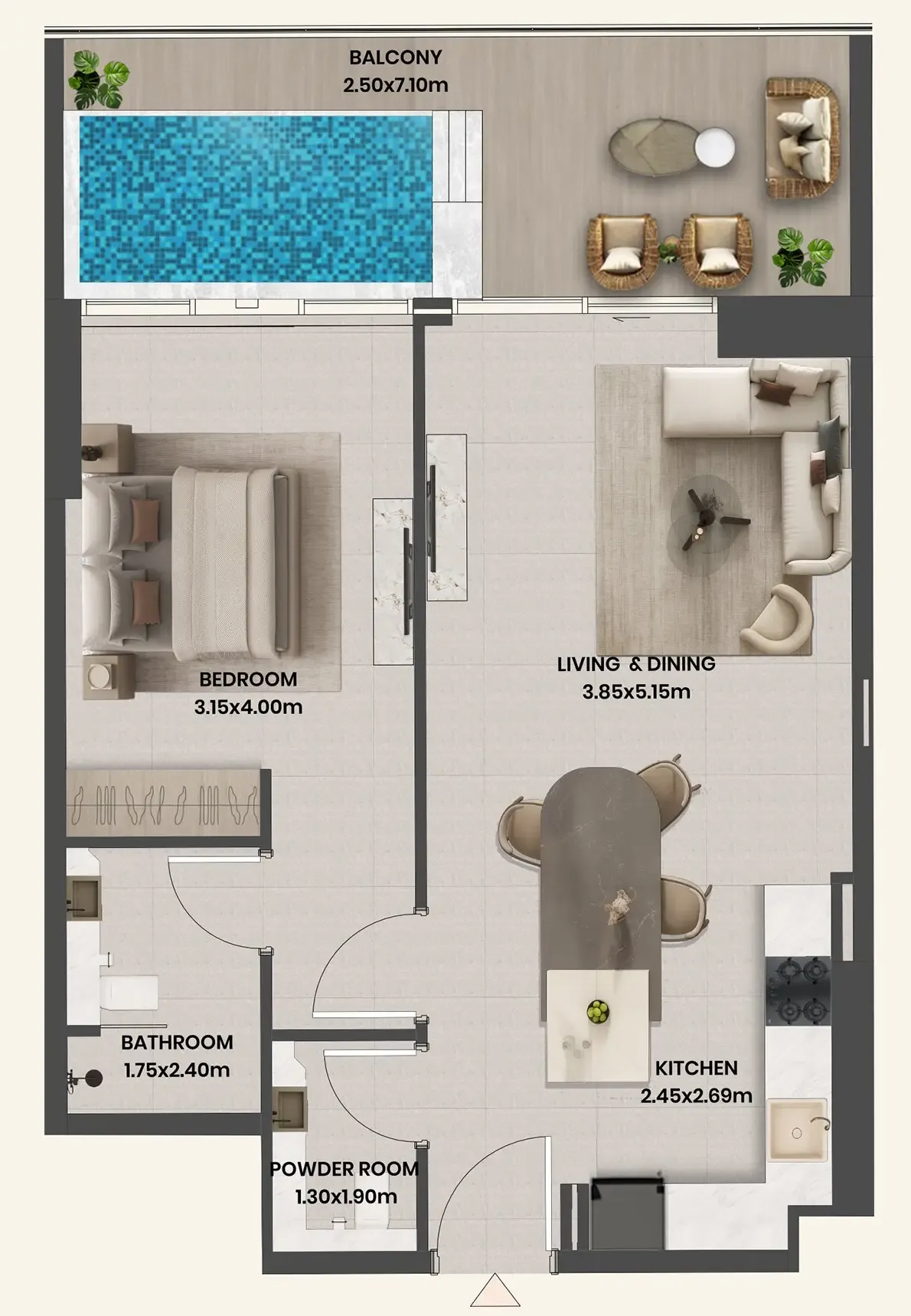 Takmeel Real Estate Development Divine Al Barari floor plan