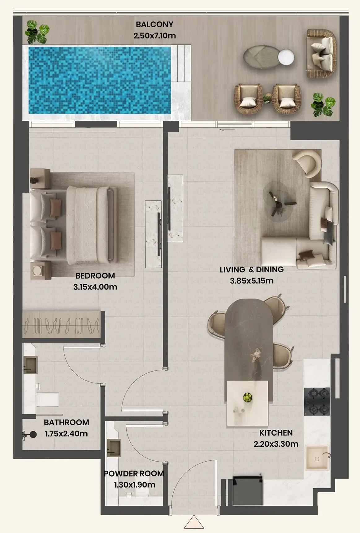 Takmeel Real Estate Development Divine Al Barari floor plan