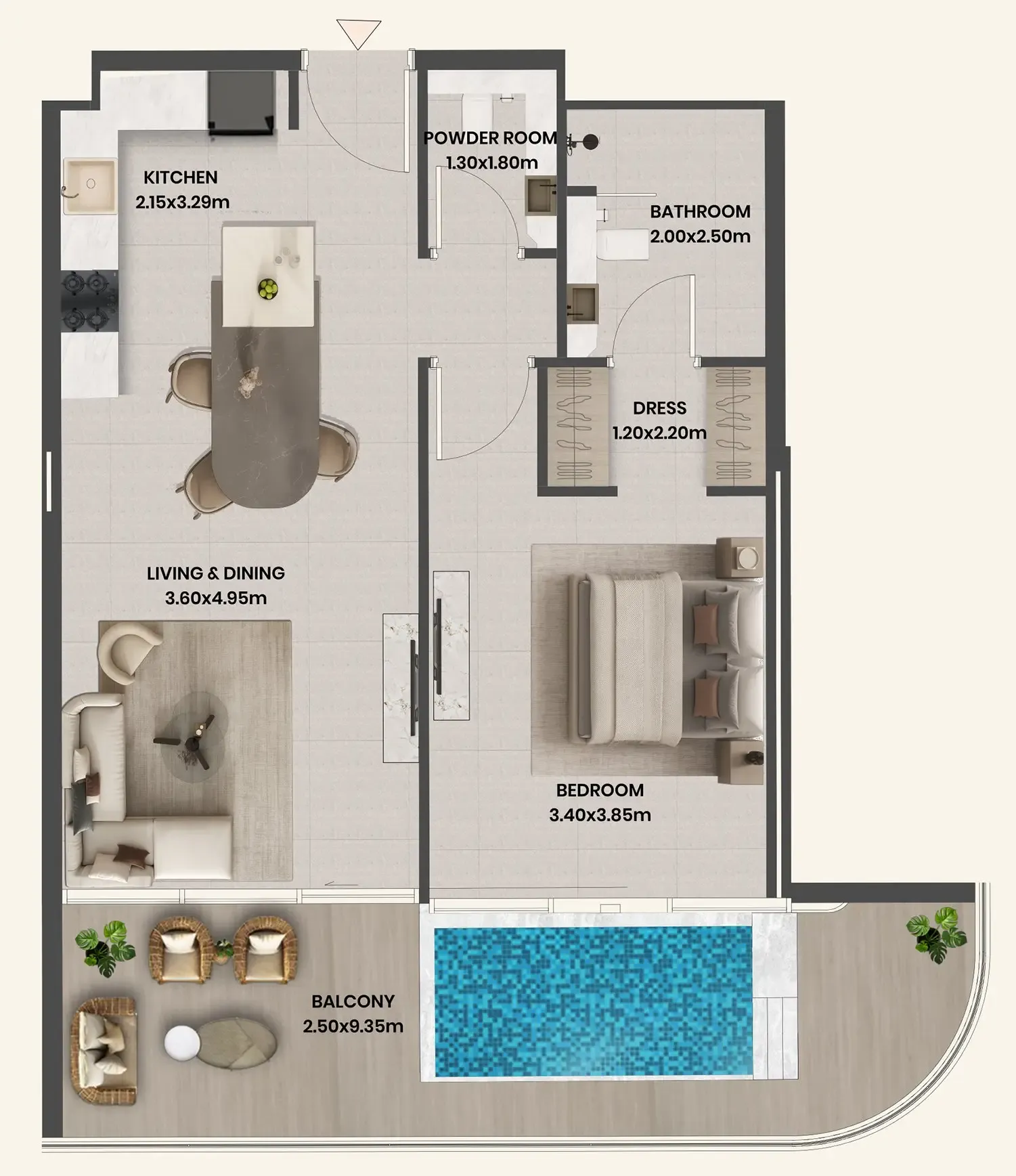 Takmeel Real Estate Development Divine Al Barari floor plan
