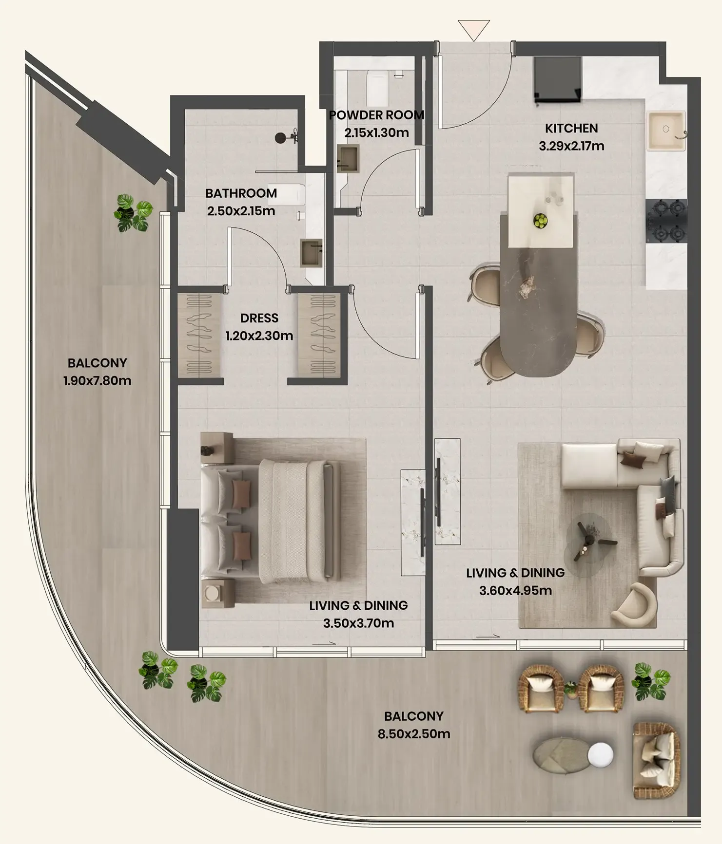 Takmeel Real Estate Development Divine Al Barari floor plan
