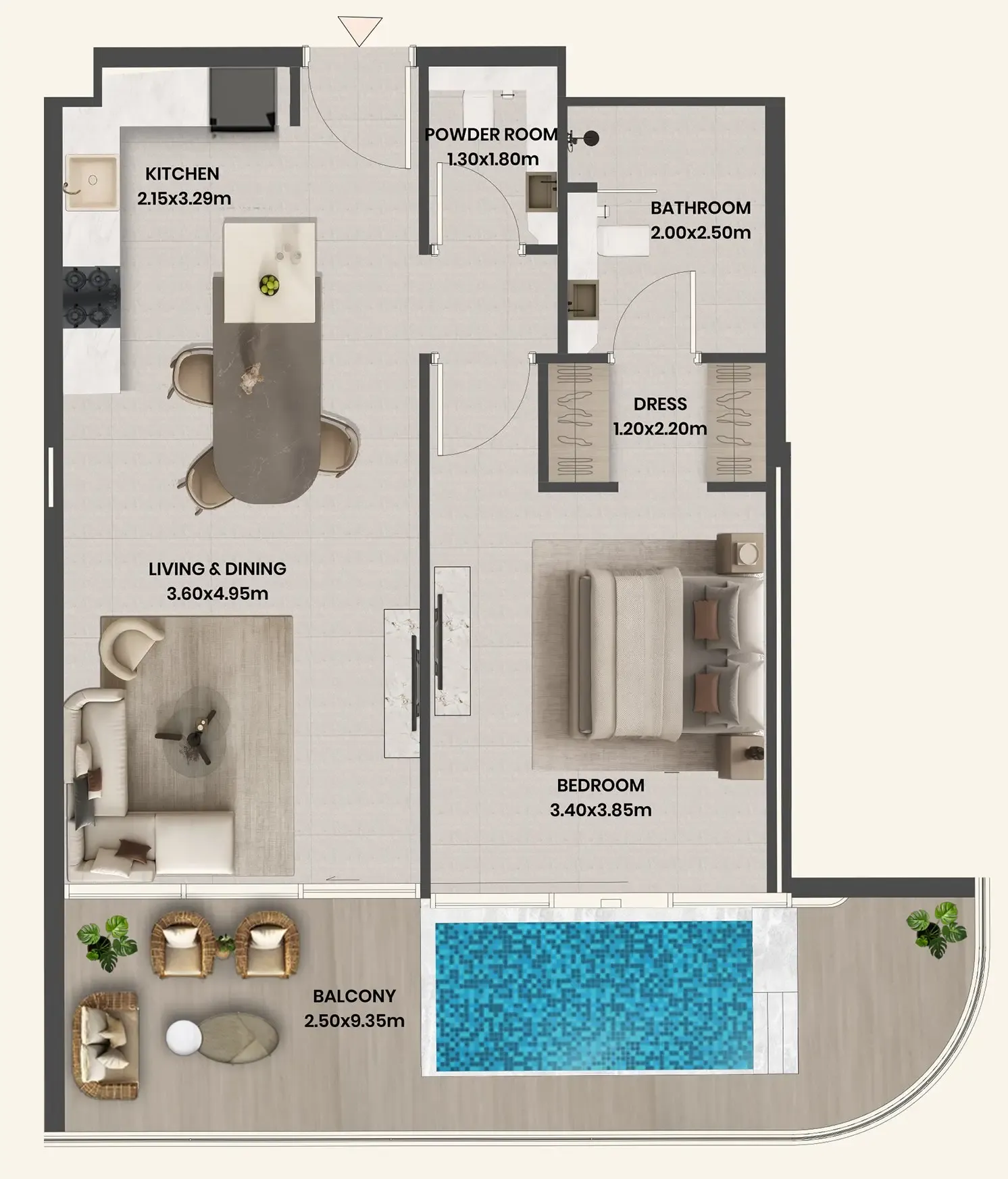 Takmeel Real Estate Development Divine Al Barari floor plan