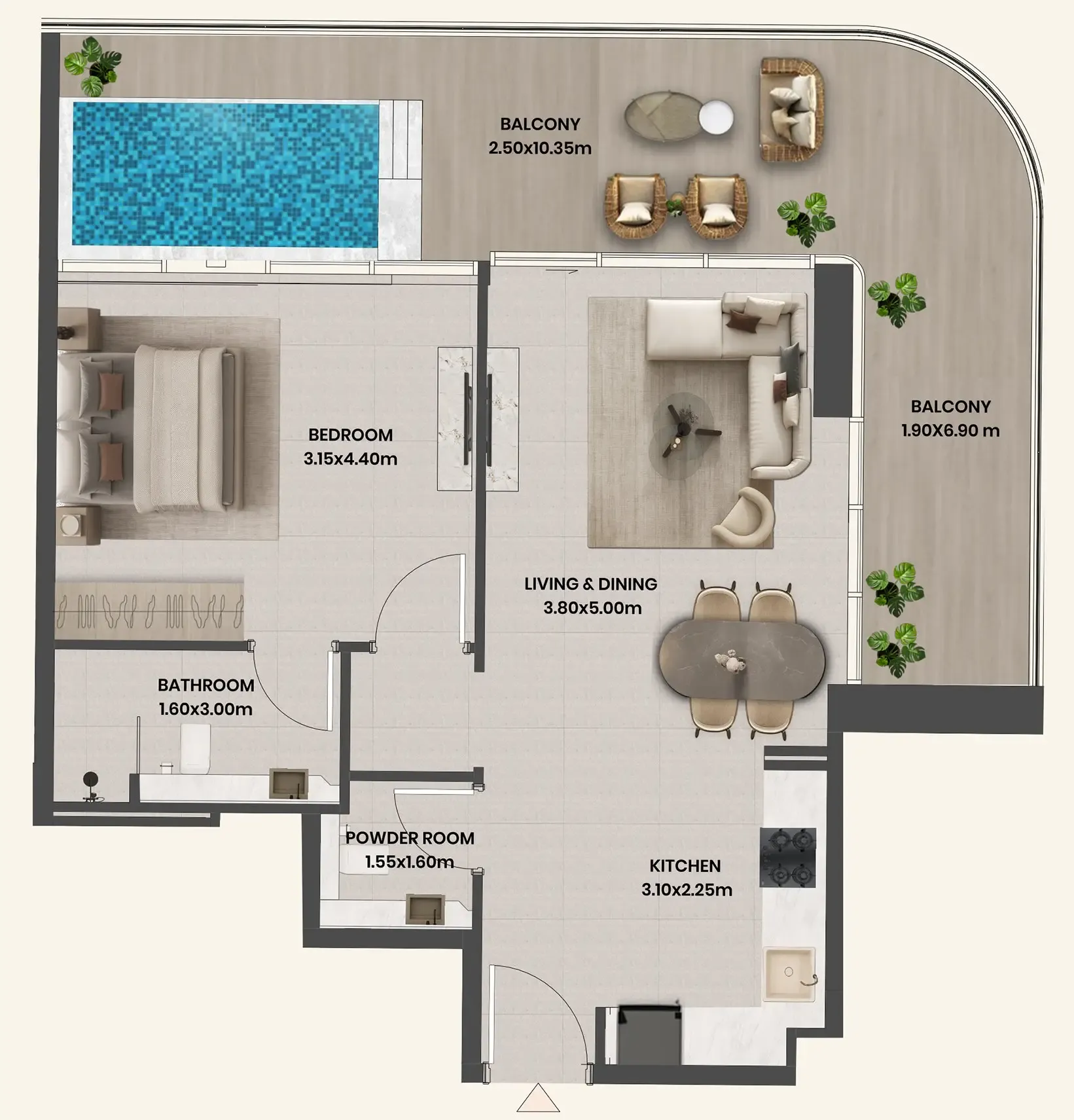 Takmeel Real Estate Development Divine Al Barari floor plan