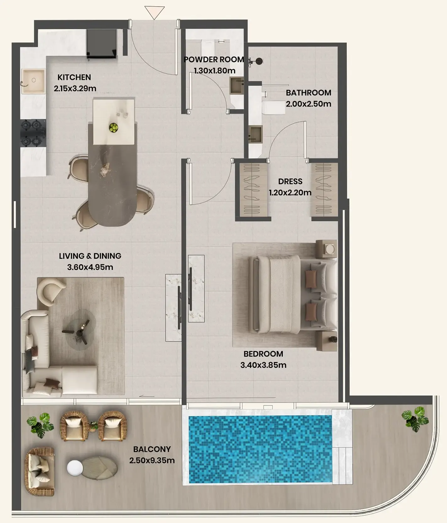 Takmeel Real Estate Development Divine Al Barari floor plan