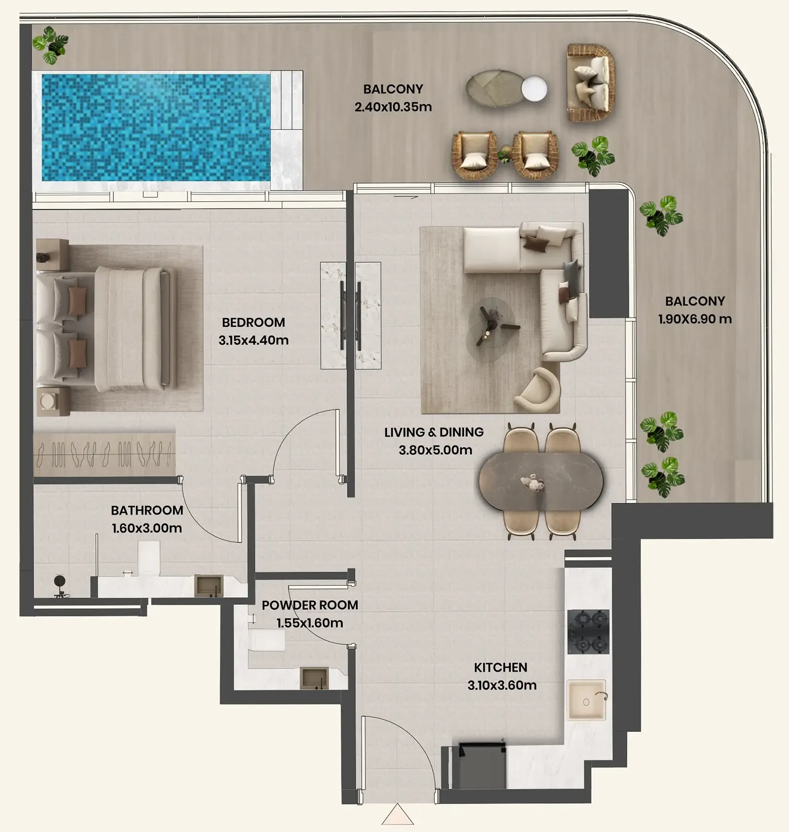 Takmeel Real Estate Development Divine Al Barari floor plan