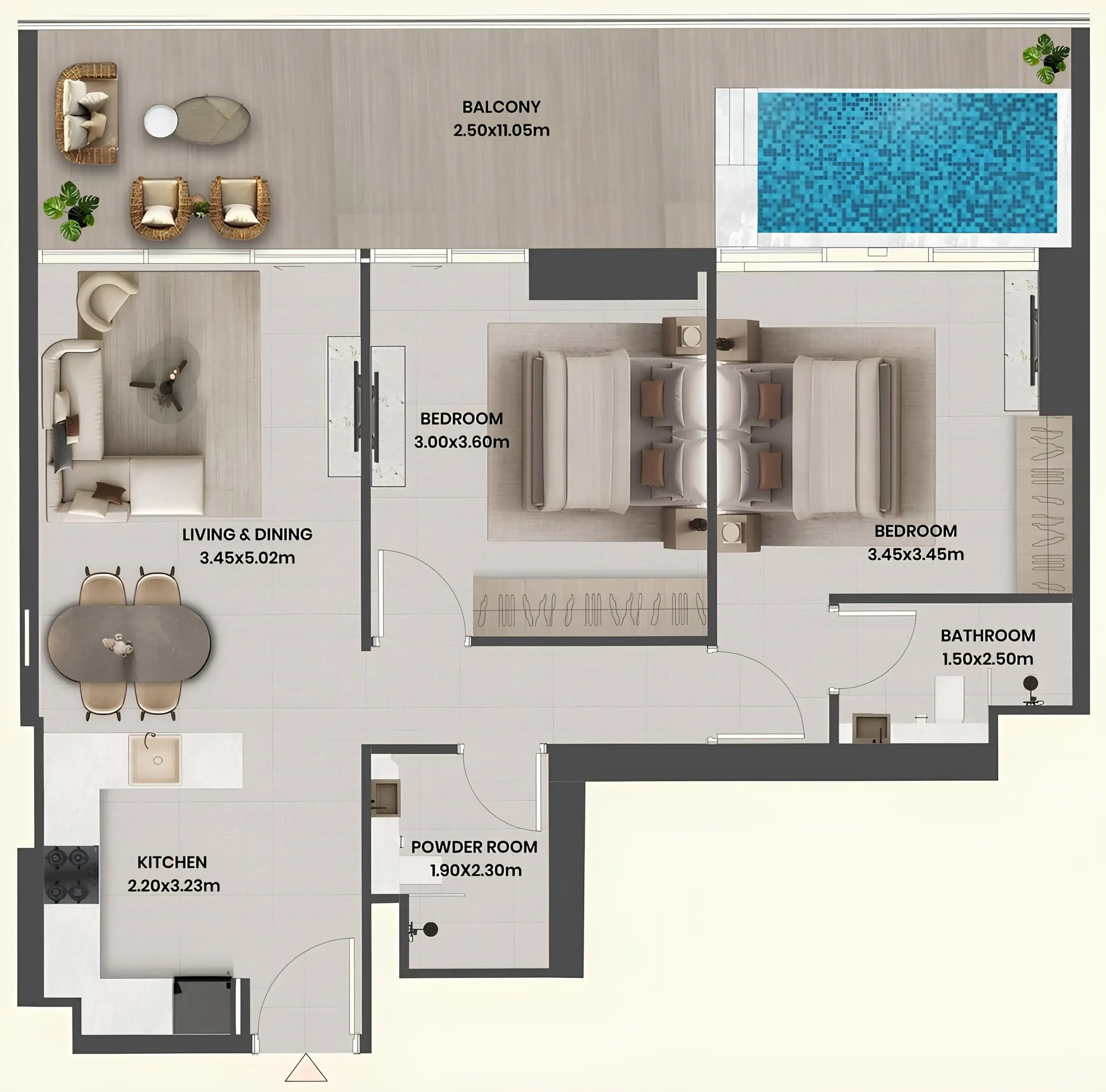 Takmeel Real Estate Development Divine Al Barari floor plan