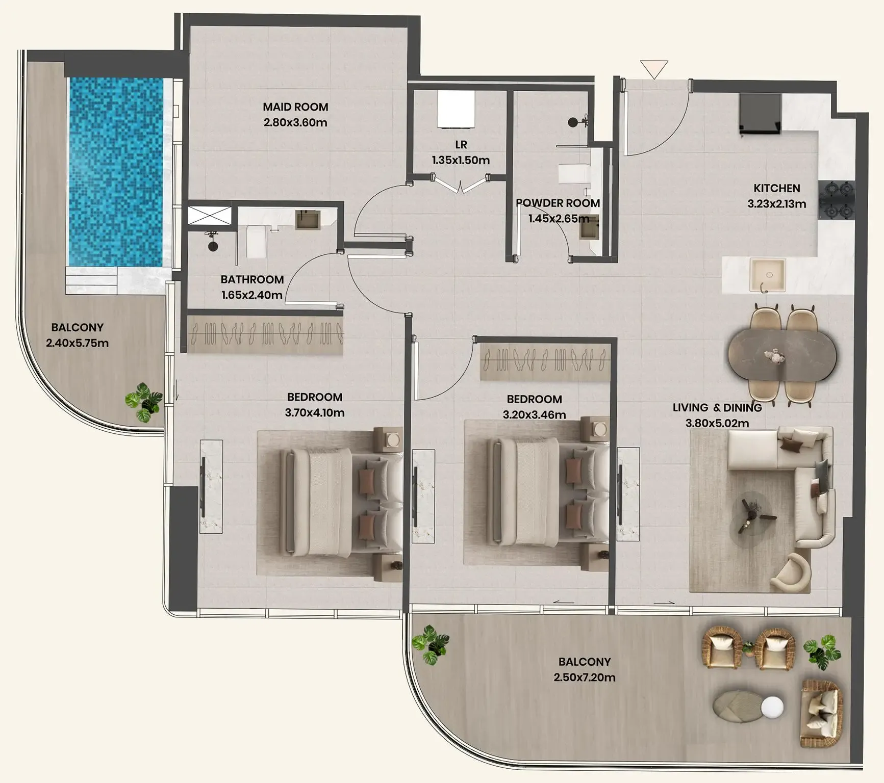 Takmeel Real Estate Development Divine Al Barari floor plan