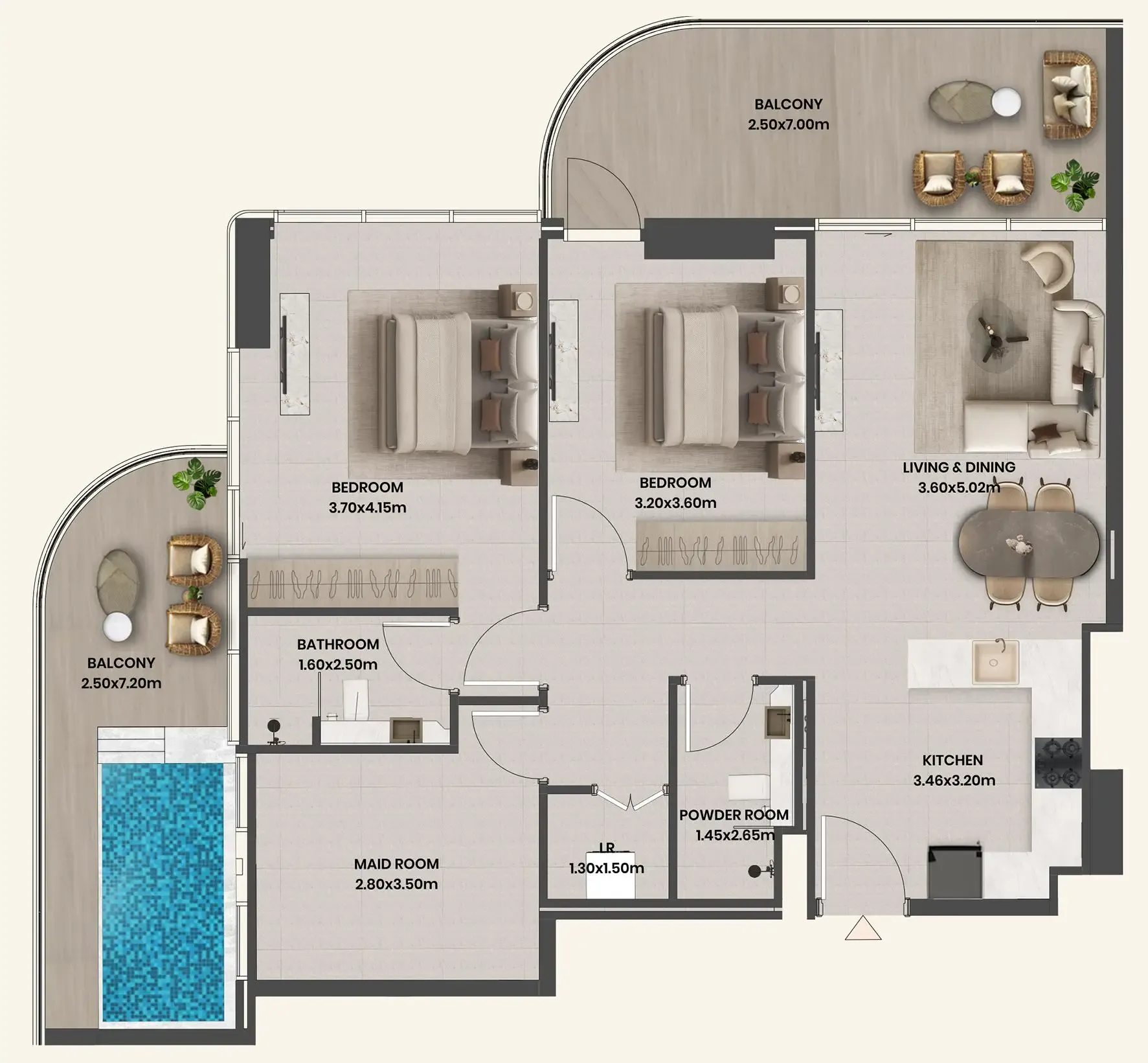 Takmeel Real Estate Development Divine Al Barari floor plan