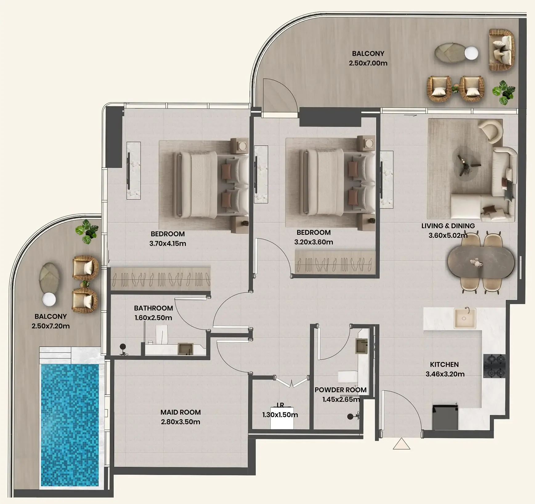 Takmeel Real Estate Development Divine Al Barari floor plan