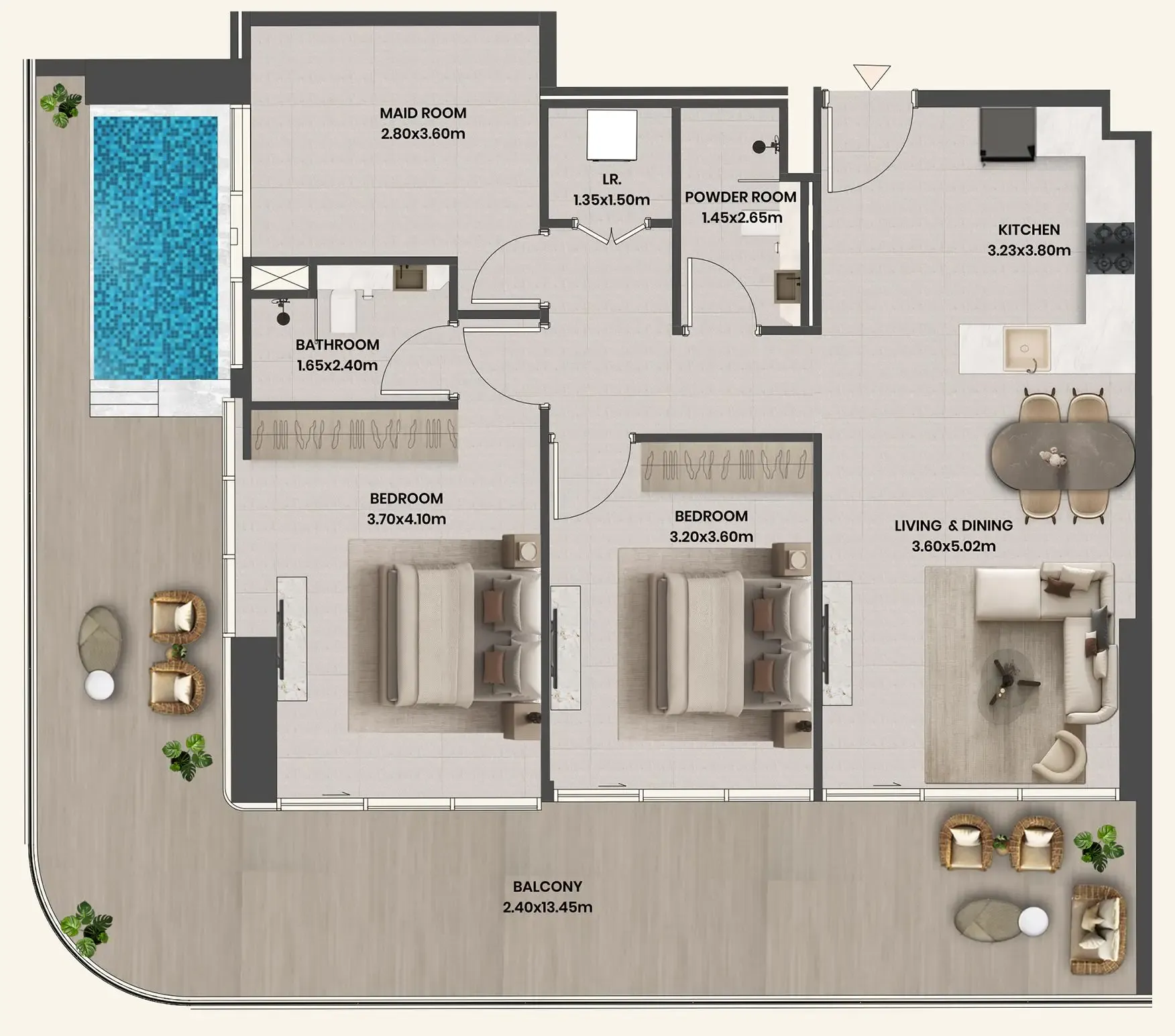 Takmeel Real Estate Development Divine Al Barari floor plan