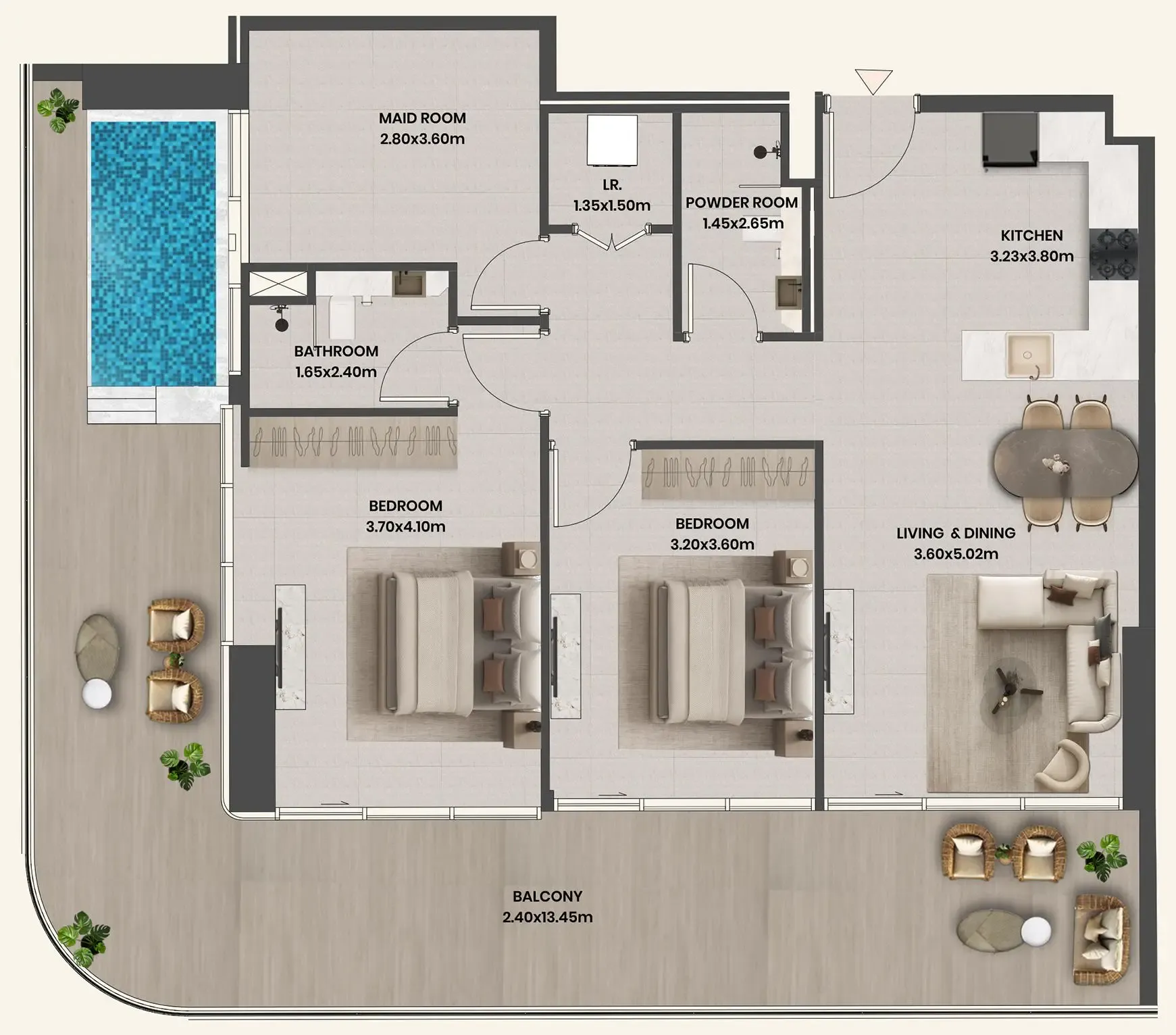 Takmeel Real Estate Development Divine Al Barari floor plan