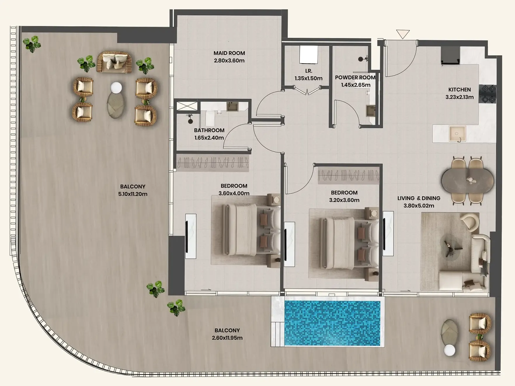 Takmeel Real Estate Development Divine Al Barari floor plan