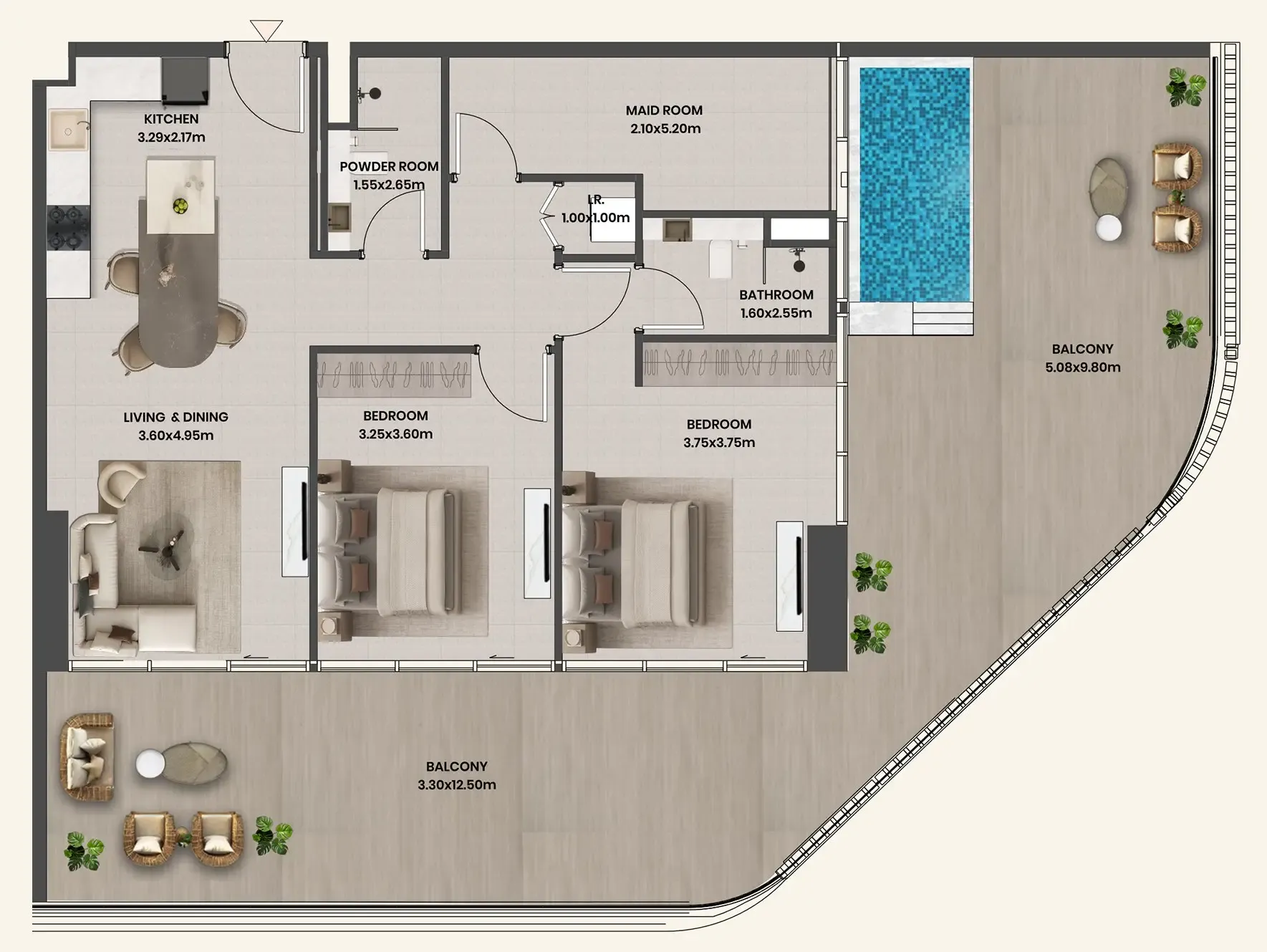Takmeel Real Estate Development Divine Al Barari floor plan
