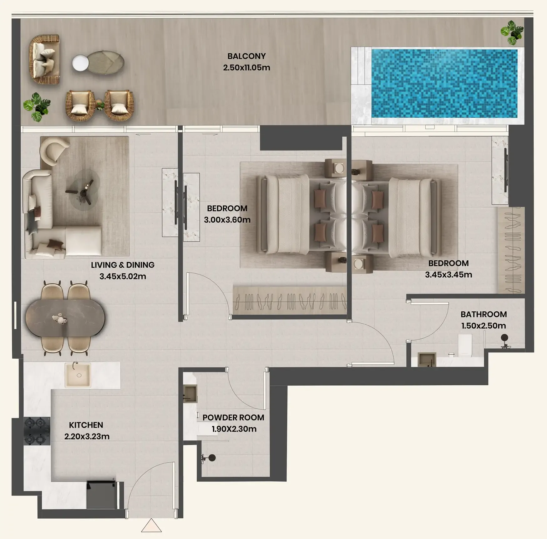 Takmeel Real Estate Development Divine Al Barari floor plan