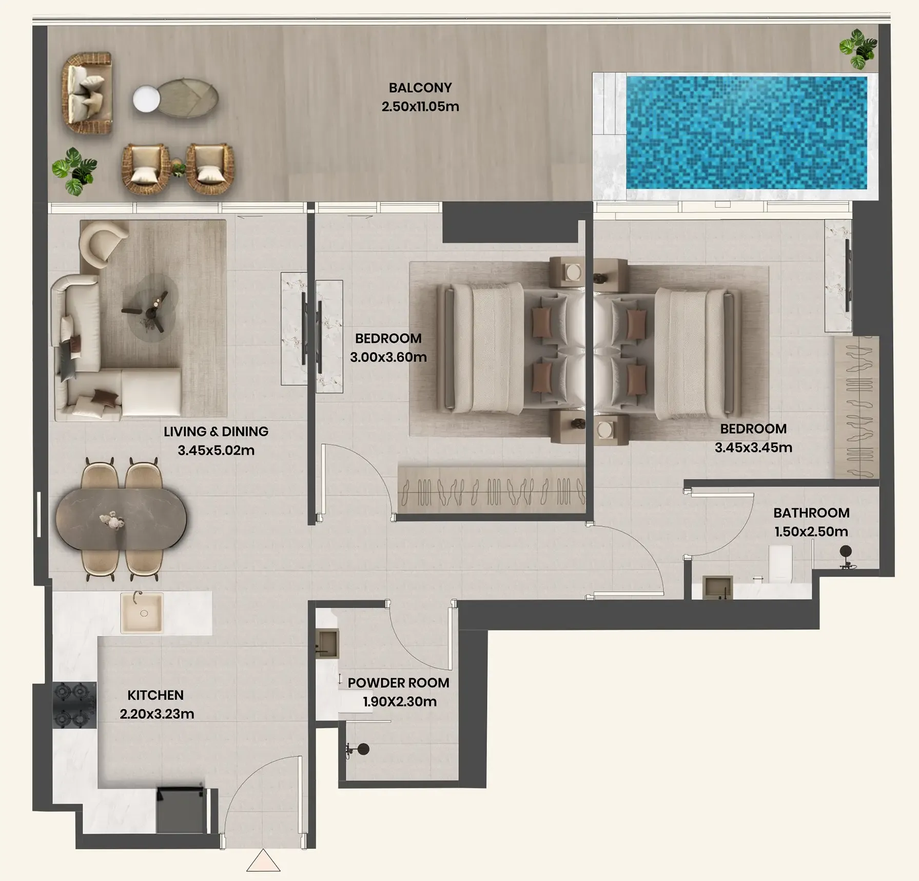 Takmeel Real Estate Development Divine Al Barari floor plan