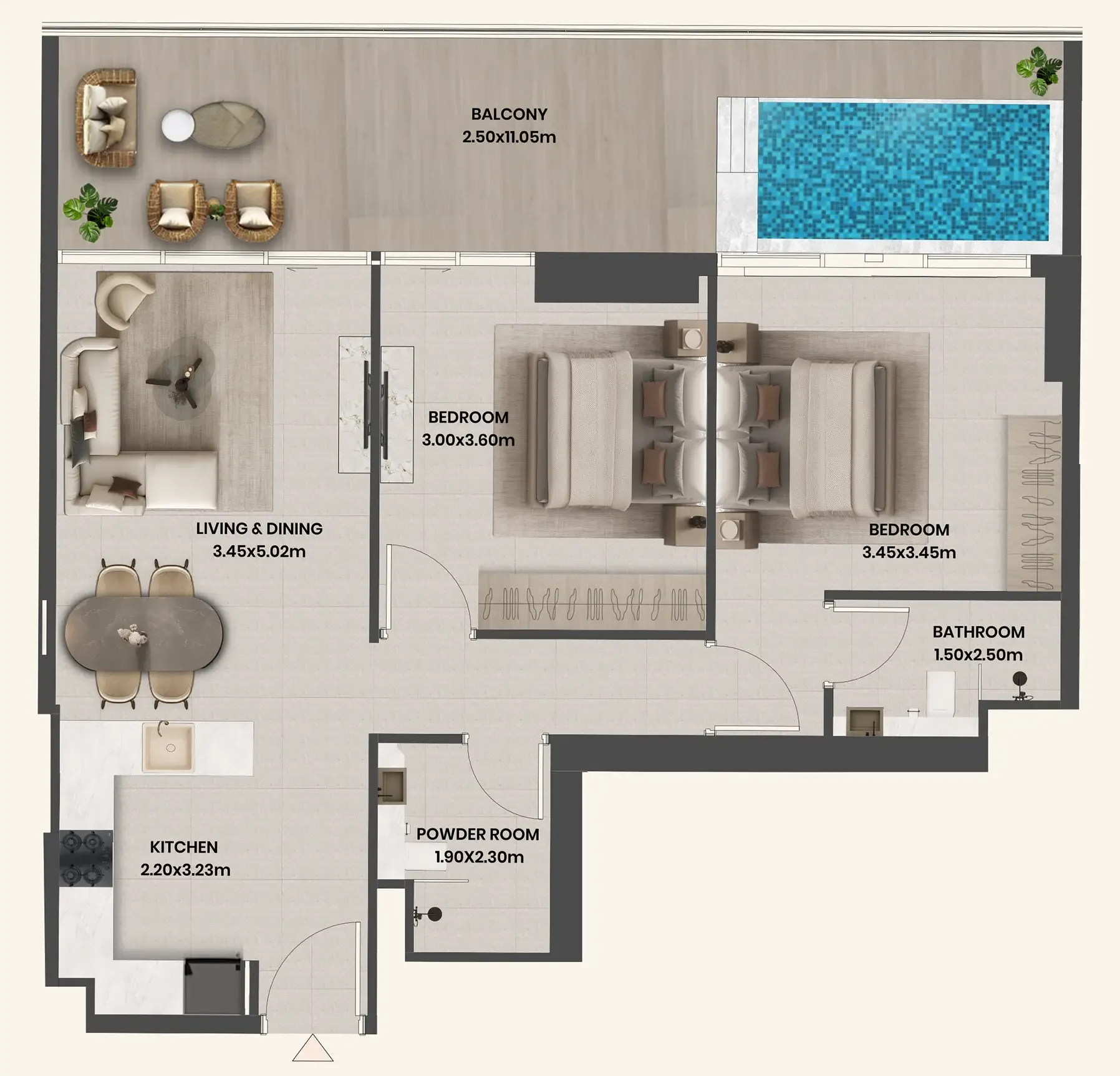 Takmeel Real Estate Development Divine Al Barari floor plan