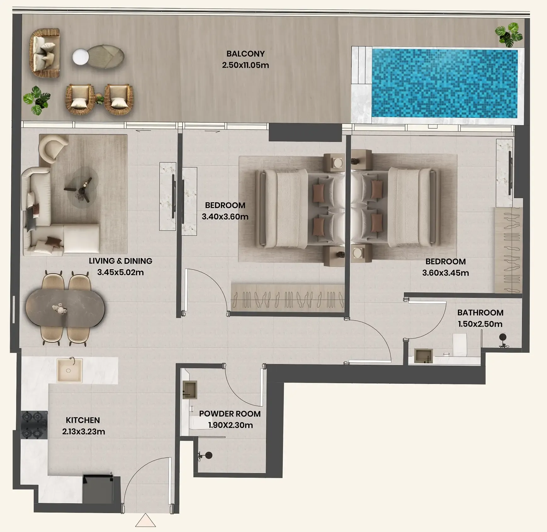 Takmeel Real Estate Development Divine Al Barari floor plan