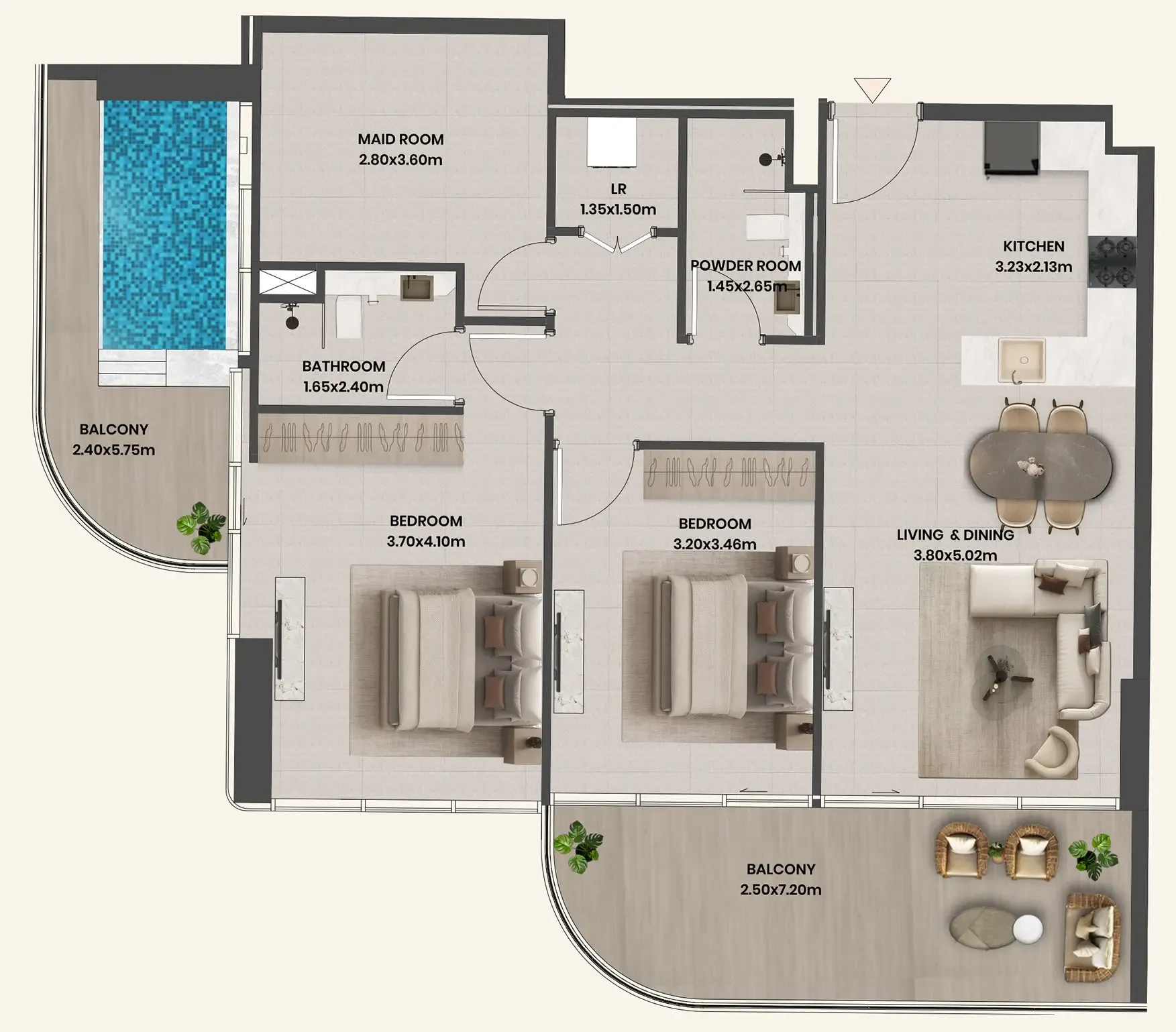 Takmeel Real Estate Development Divine Al Barari floor plan
