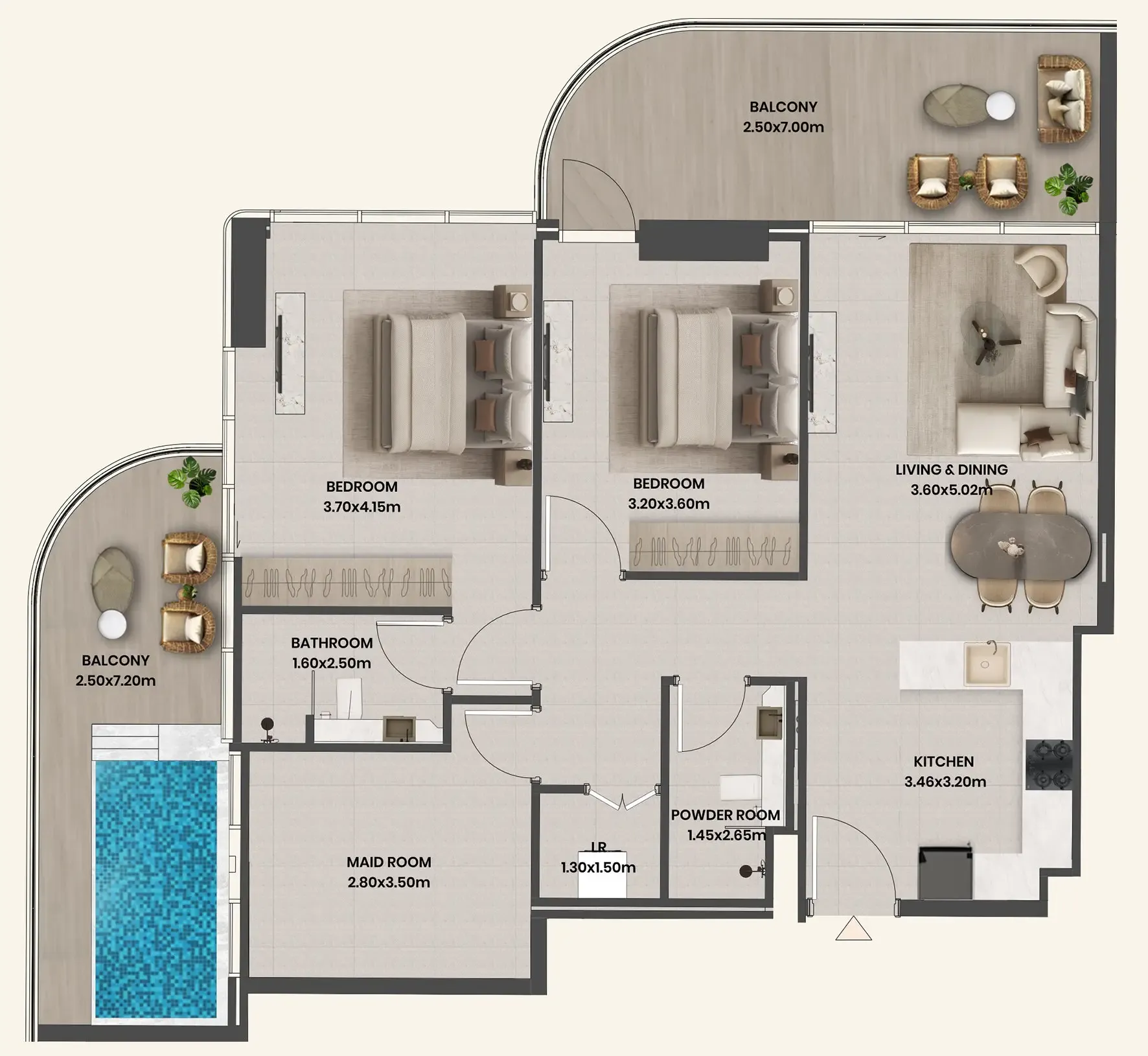 Takmeel Real Estate Development Divine Al Barari floor plan