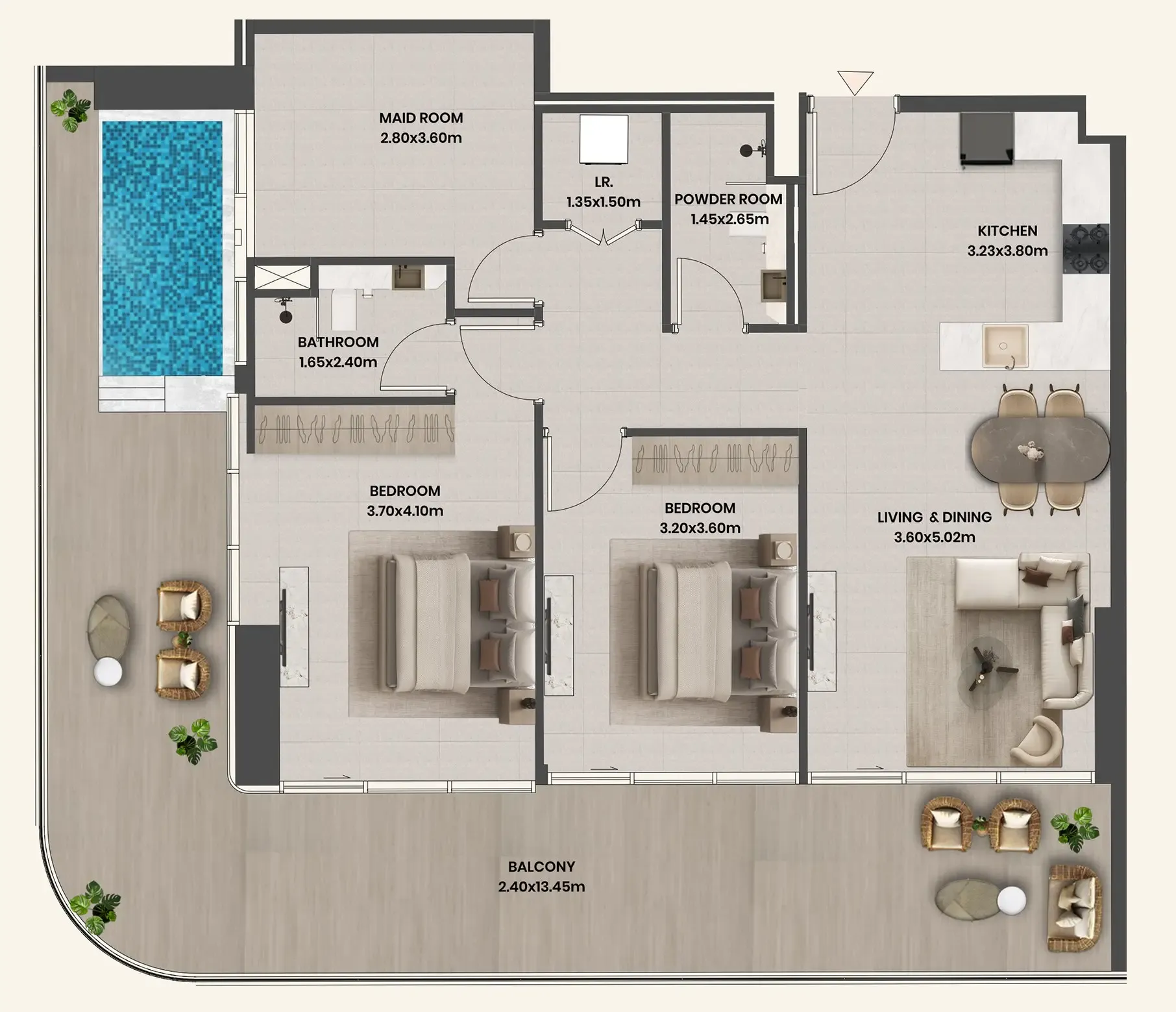 Takmeel Real Estate Development Divine Al Barari floor plan