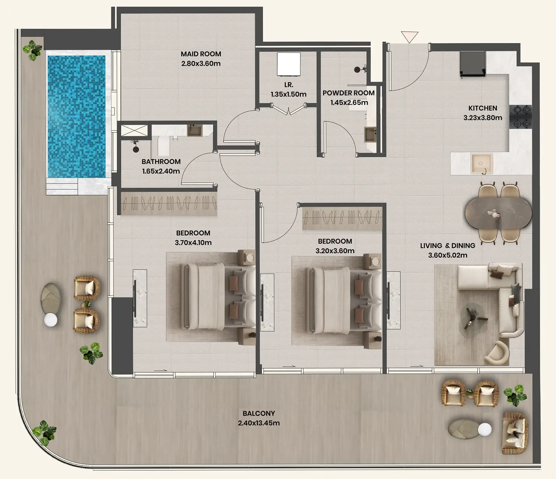 Takmeel Real Estate Development Divine Al Barari floor plan
