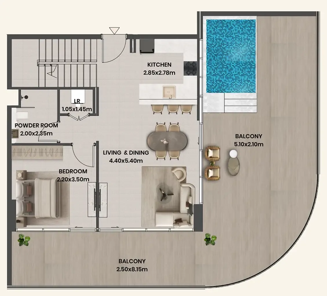 Takmeel Real Estate Development Divine Al Barari floor plan