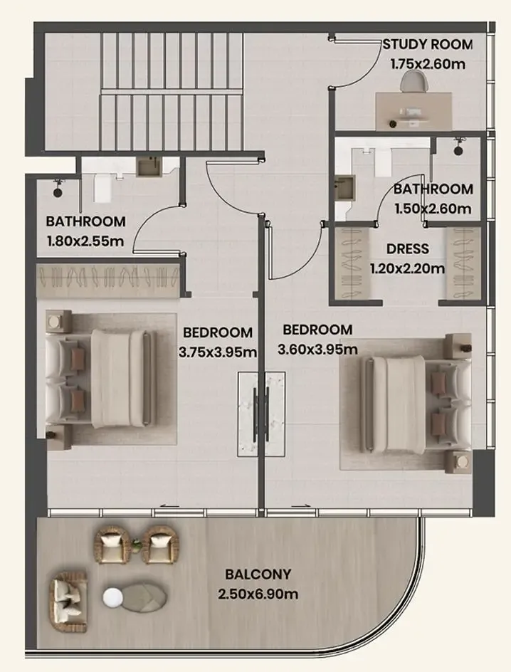 Takmeel Real Estate Development Divine Al Barari floor plan