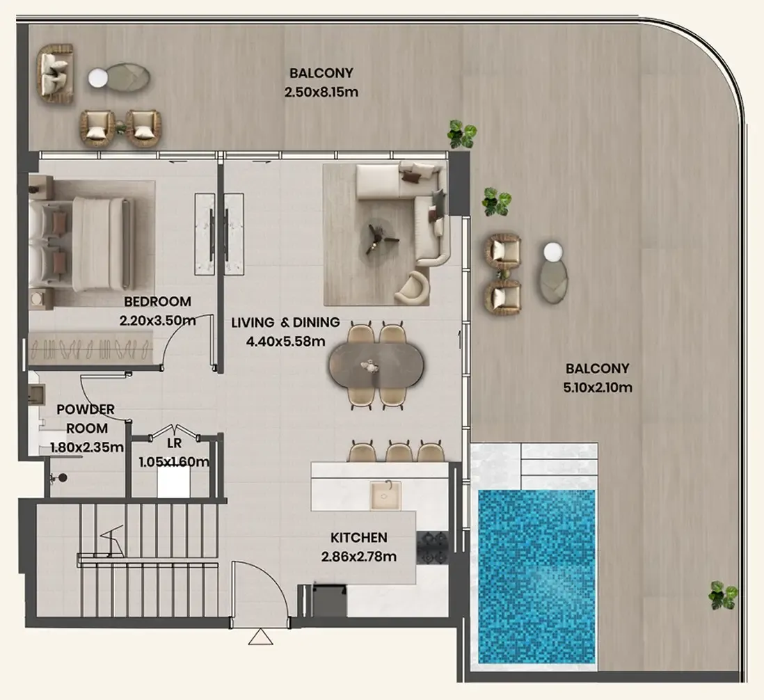 Takmeel Real Estate Development Divine Al Barari floor plan