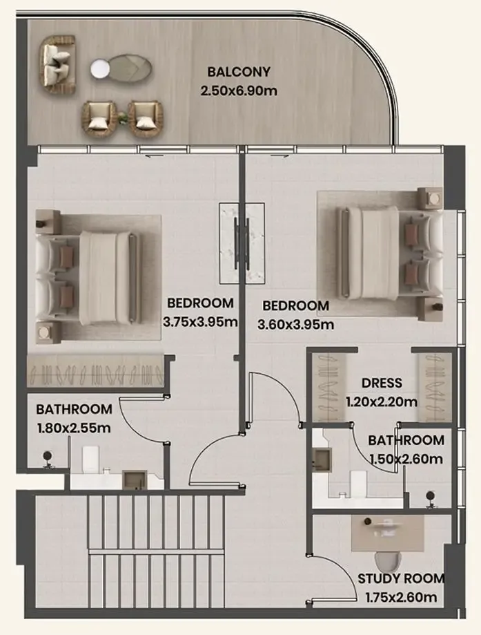 Takmeel Real Estate Development Divine Al Barari floor plan