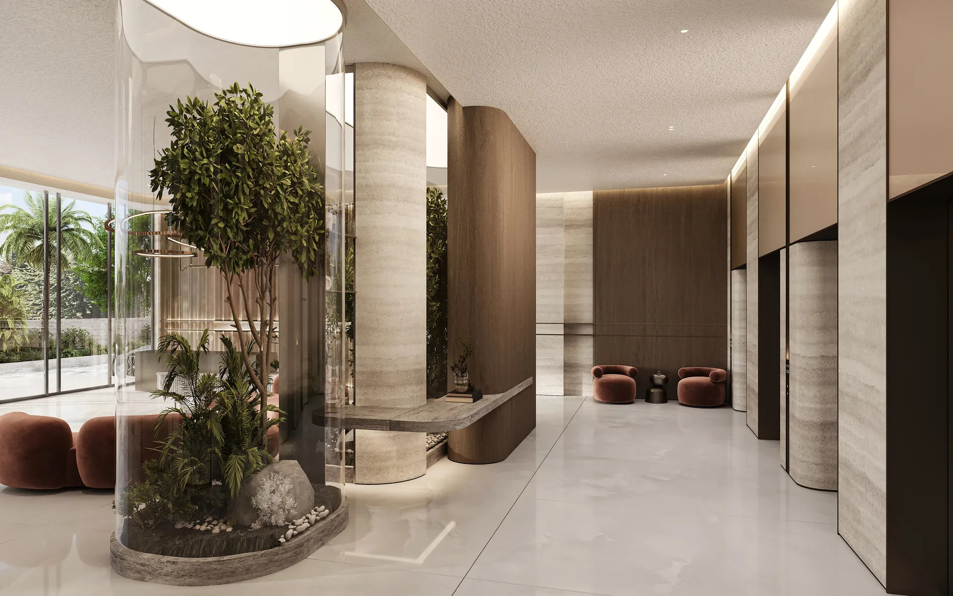 Takmeel Real Estate Development Divine Al Barari Lobby