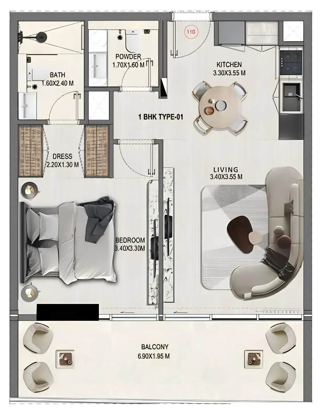 Takmeel Real Estate Development Divine Elements floor plan