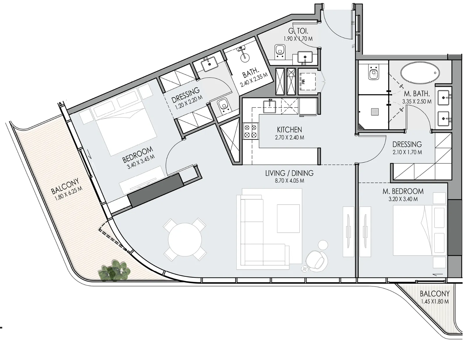 One Development Do Hotels and Residences floor plan