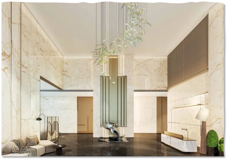 Lobby at Dreamlife Residences in Dubai Islands Dubai