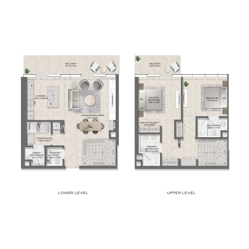Deyaar DWTN Residences floor plan